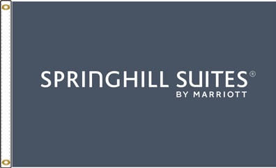 Spring Hill Suites Nylon Flag. Printed, Canvas Heading and Brass Grommets